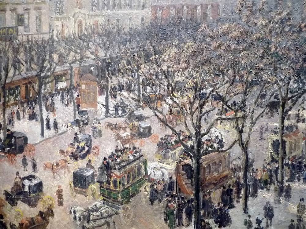 Boulevard des Italiens, Morning, Sunlight, 1897 by Camille Pissarro