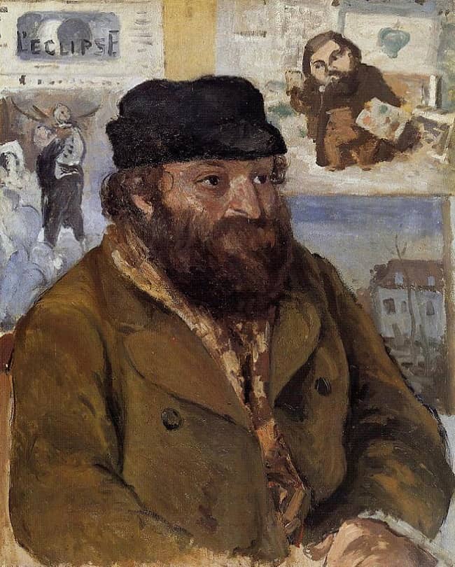 Portrait of Paul Cezanne, 1874 by Camille Pissarro