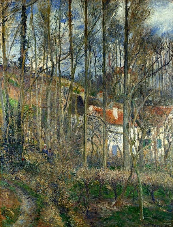 The Cote des Boufs at L'Hermitage, 1877 by Camille Pissarro