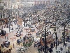 Boulevard des Italiens, Morning, Sunlight by Camille Pissarro