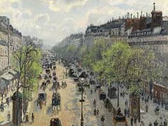 Boulevard Montmartre by Camille Pissarro