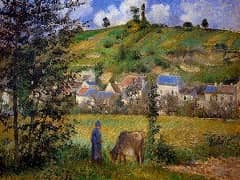 Landscape at Chaponval by Camille Pissarro