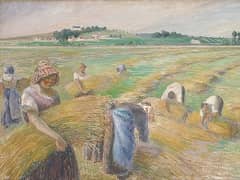 The Harvest by Camille Pissarro